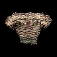 Two Egyptian Bead Masks