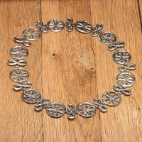 Navajo Arts and Crafts Guild Sand Cast Silver Link Concha Belt
