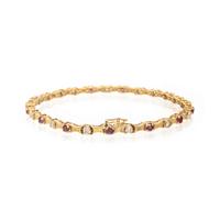 YELLOW GOLD, RUBY AND DIAMOND BRACELET