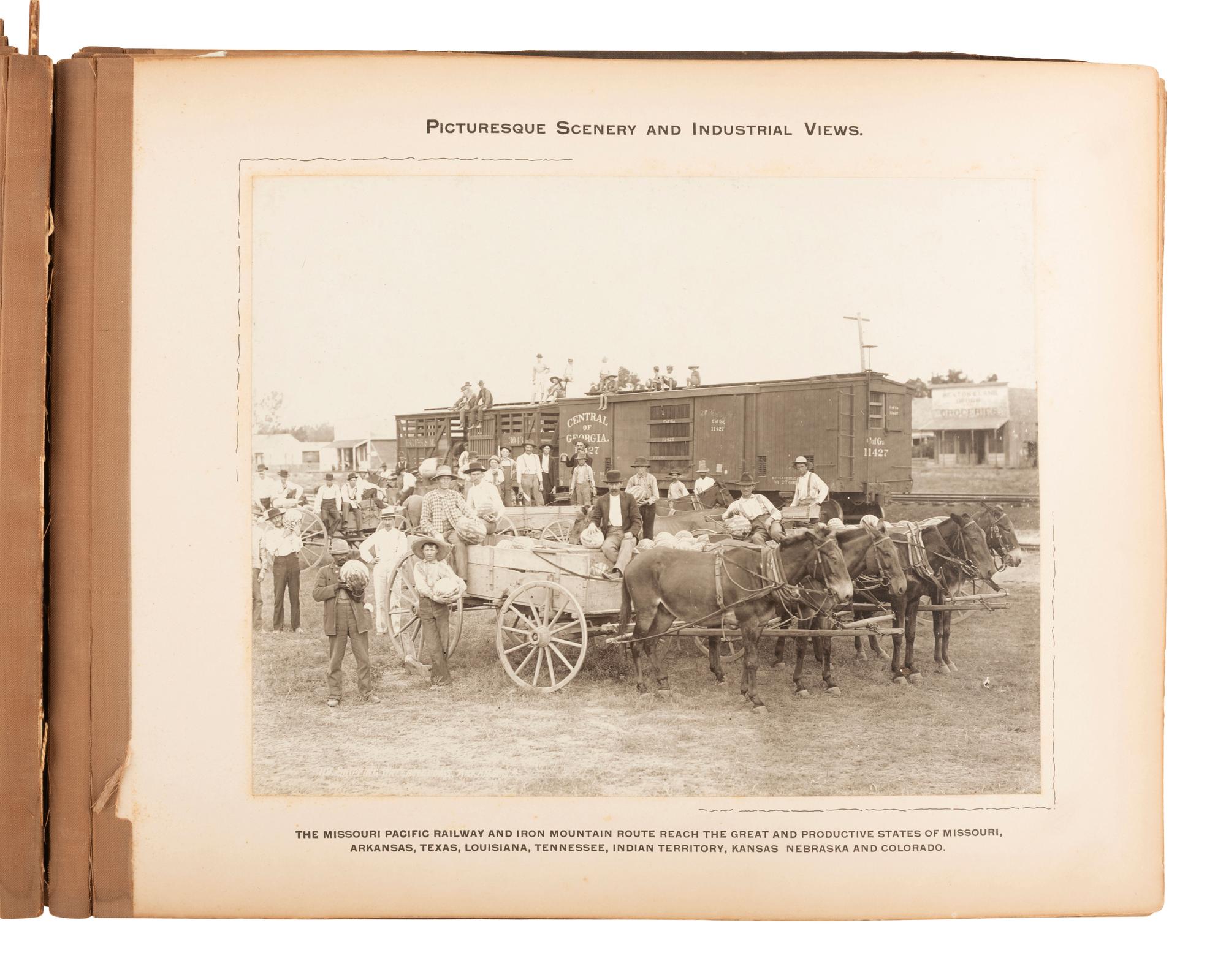 [EARLY PHOTO] Picturesque Scenery and Industrial Views of Missouri Pacific RY and Iron Mountain Rte