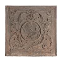 A French Cast Iron Fireback Panel