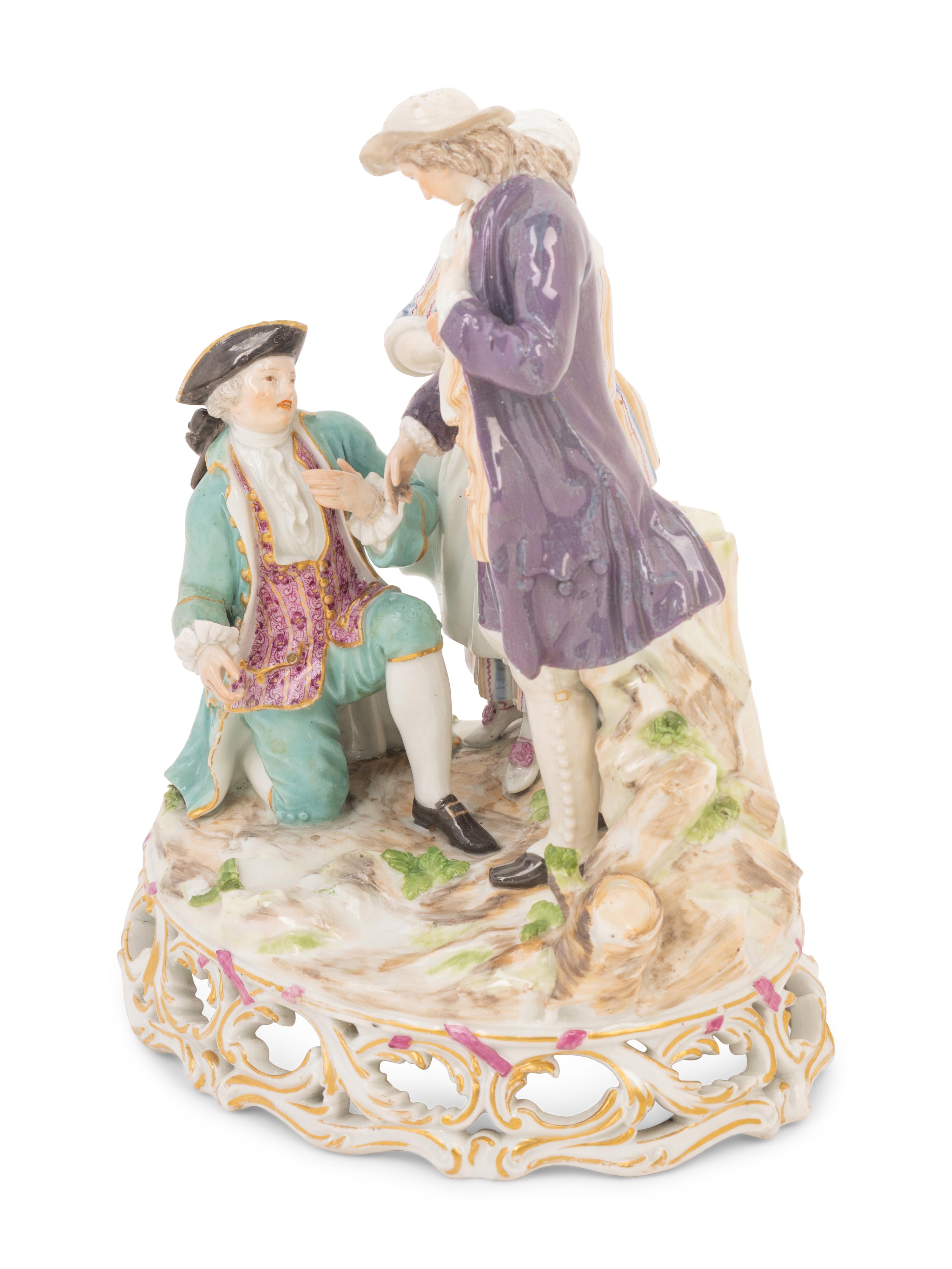 A Meissen Porcelain Figural Group of Laurette