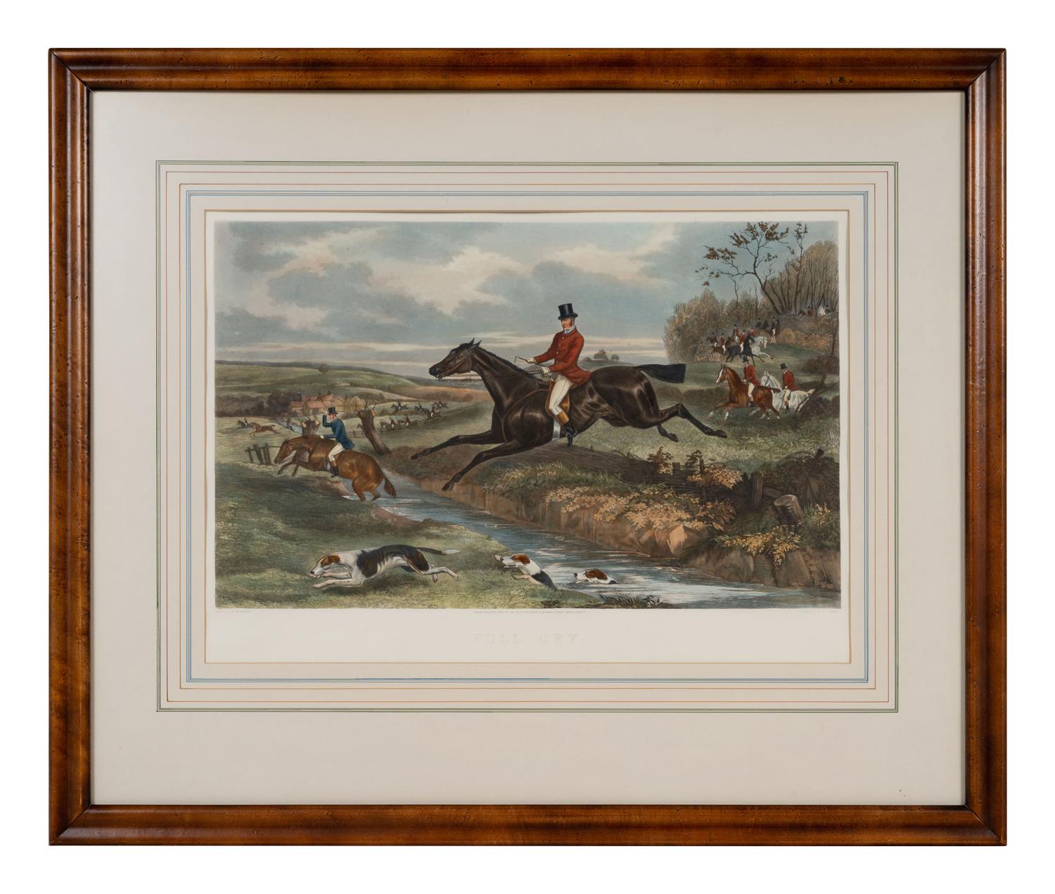 Lithograph After a Hand-Colored Engraving by W. Shayer (British, 1811-1891)