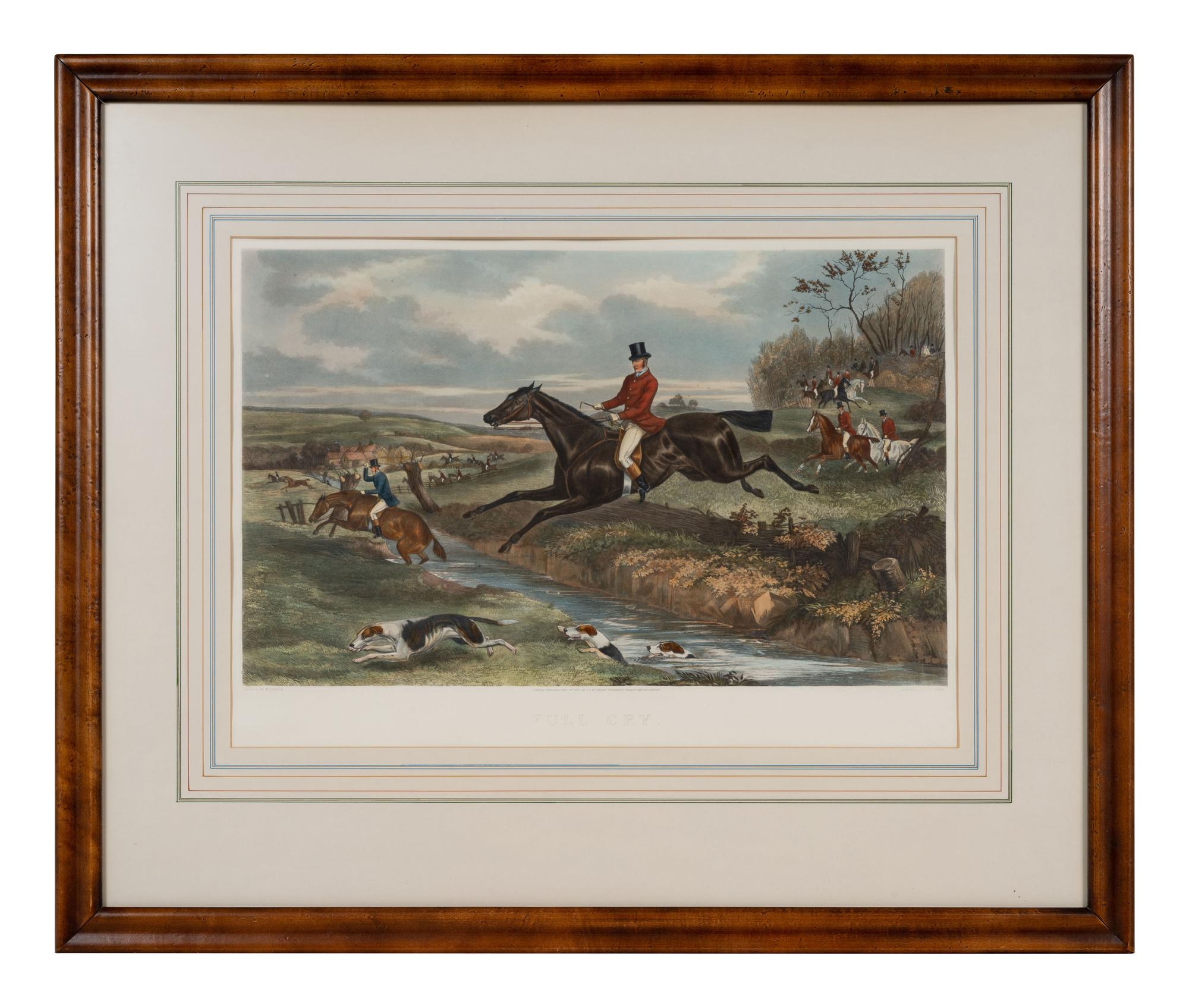 Lithograph After a Hand-Colored Engraving by W. Shayer (British, 1811-1891)
