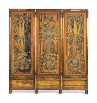 A Continental Tapestry Three-Fold Screen — THE TAPESTRY 18TH CENTURY