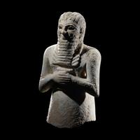 A Sumerian Gypsum Male Worshipper