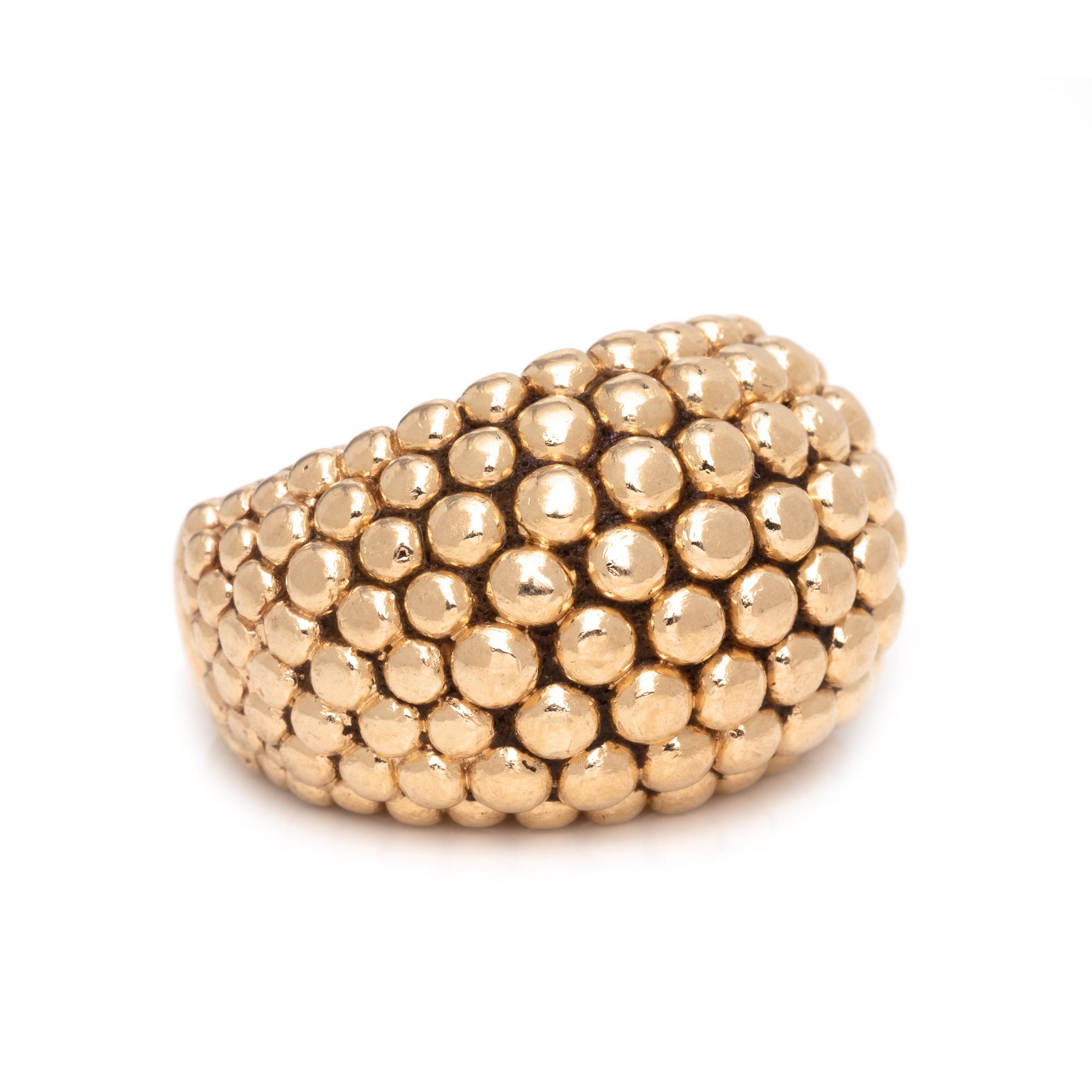 DANKNER, YELLOW GOLD RING
