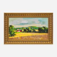 Ranulph Bye (American, 1916-2003) Evening Wheatfield