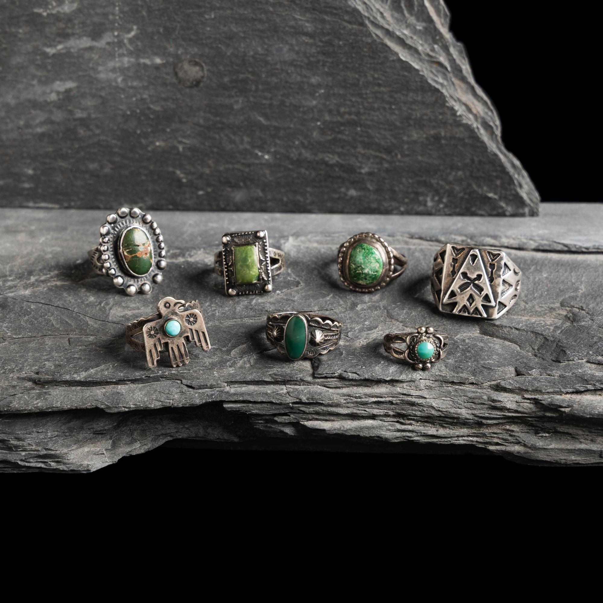 Navajo Silver Curio Rings