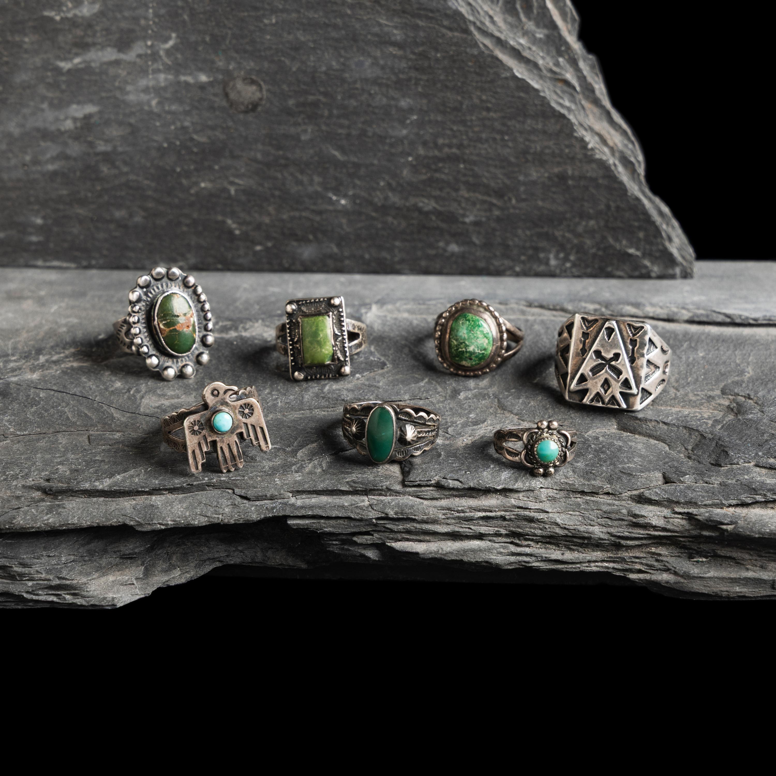 Navajo Silver Curio Rings