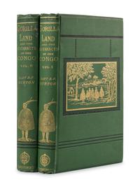 BURTON, Richard Francis, Sir (1821-1890). Two Trips to Gorilla Land and the Cataracts of the Congo . London: Sampson Low, Marston, Low, and Searle, 1876.
