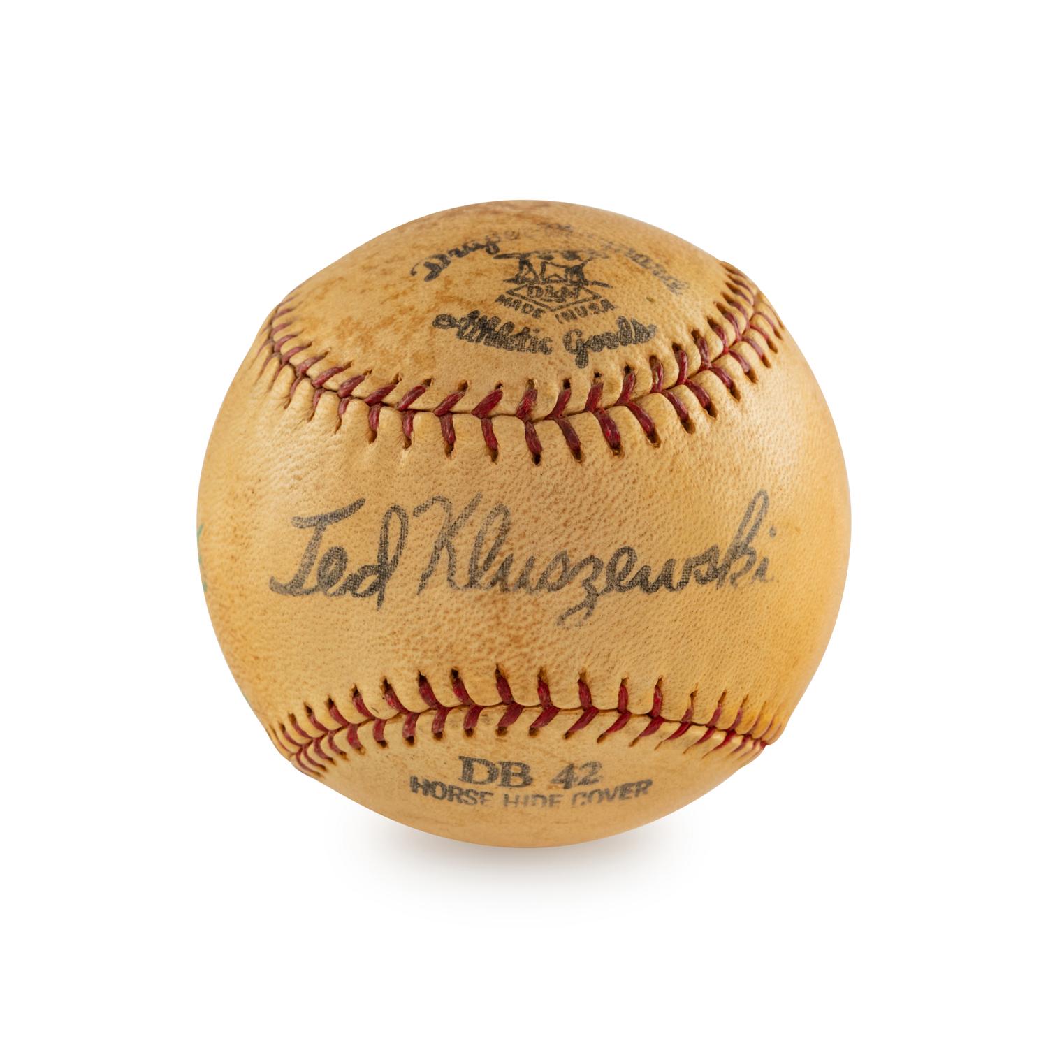 A Ty Cobb Single Signed Autograph Baseball (Beckett Authentication Services)