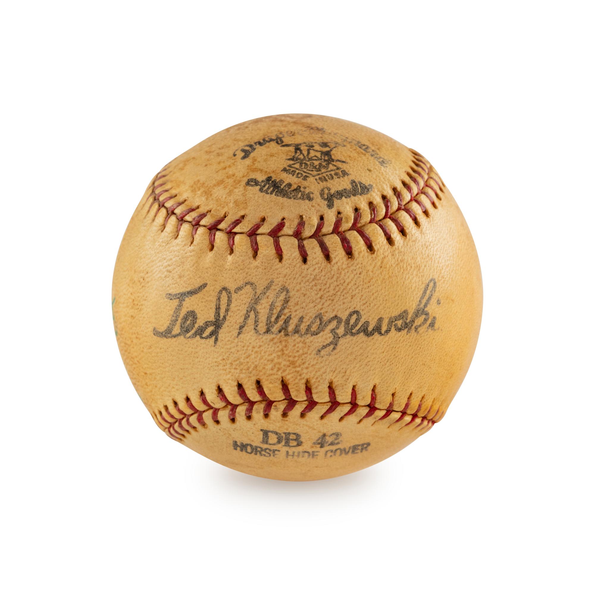 A Ty Cobb Single Signed Autograph Baseball (Beckett Authentication Services)