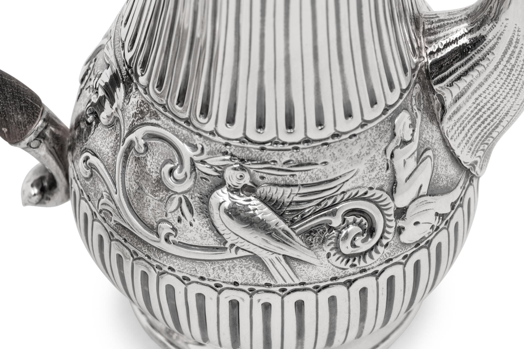 A Diminutive Victorian Silver Tea Set