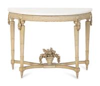 A Louis XVI Grey-Painted Console — CIRCA 1800