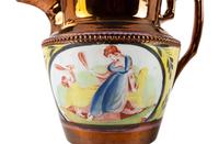 Two Copper Luster Jugs
