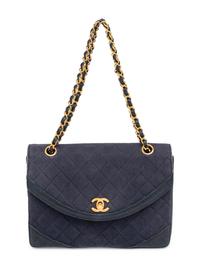 Chan el, Quilted Canvas Flap Bag
