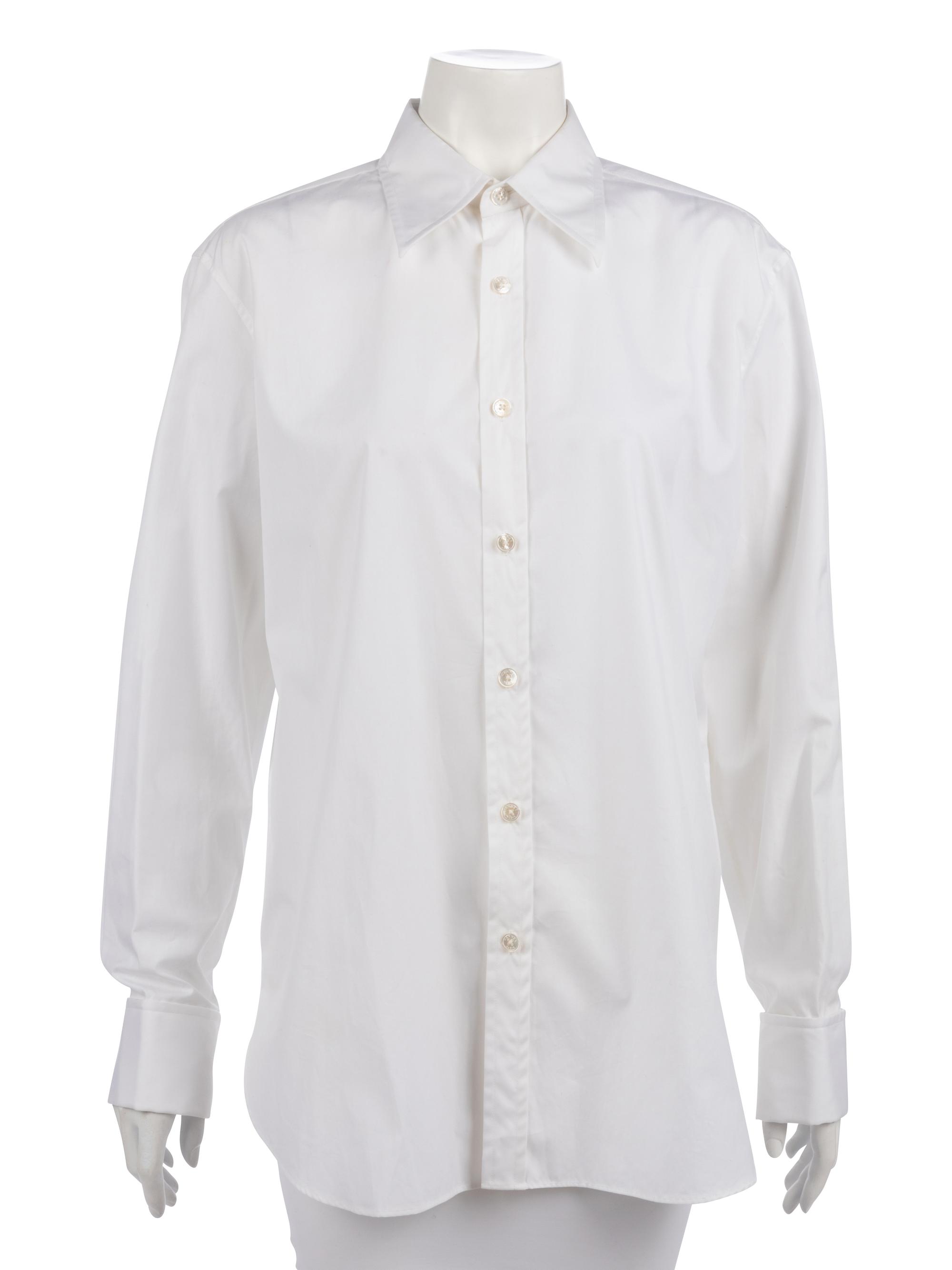 Five Hermès Tops: Three Shirts, One Sweater & One Top