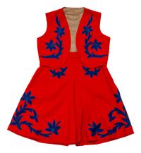 Two Girl's Rodeo Vest/Skirt Outfits