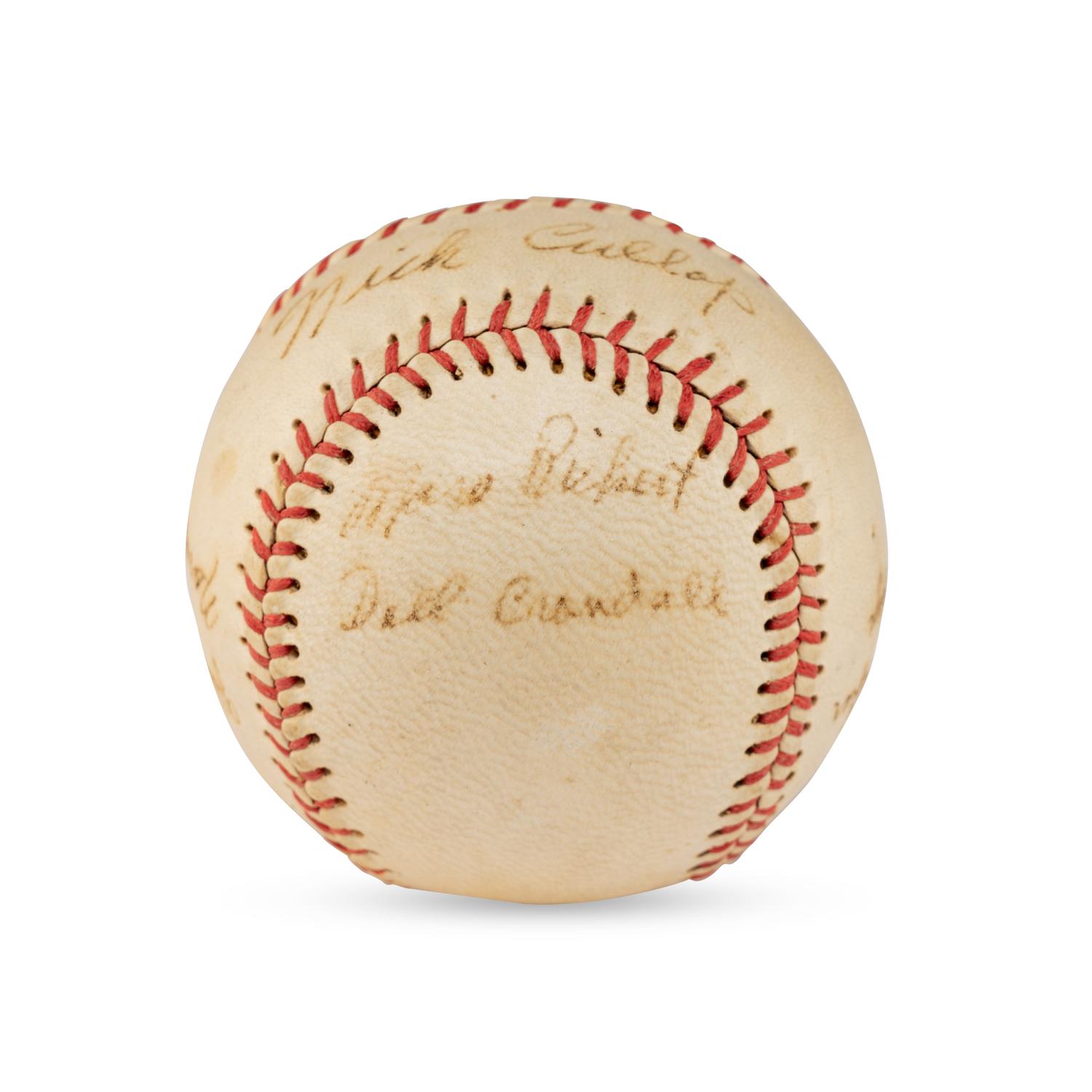 A 1948 Milwaukee Brewers Team Signed Autograph Baseball