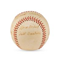 A 1948 Milwaukee Brewers Team Signed Autograph Baseball