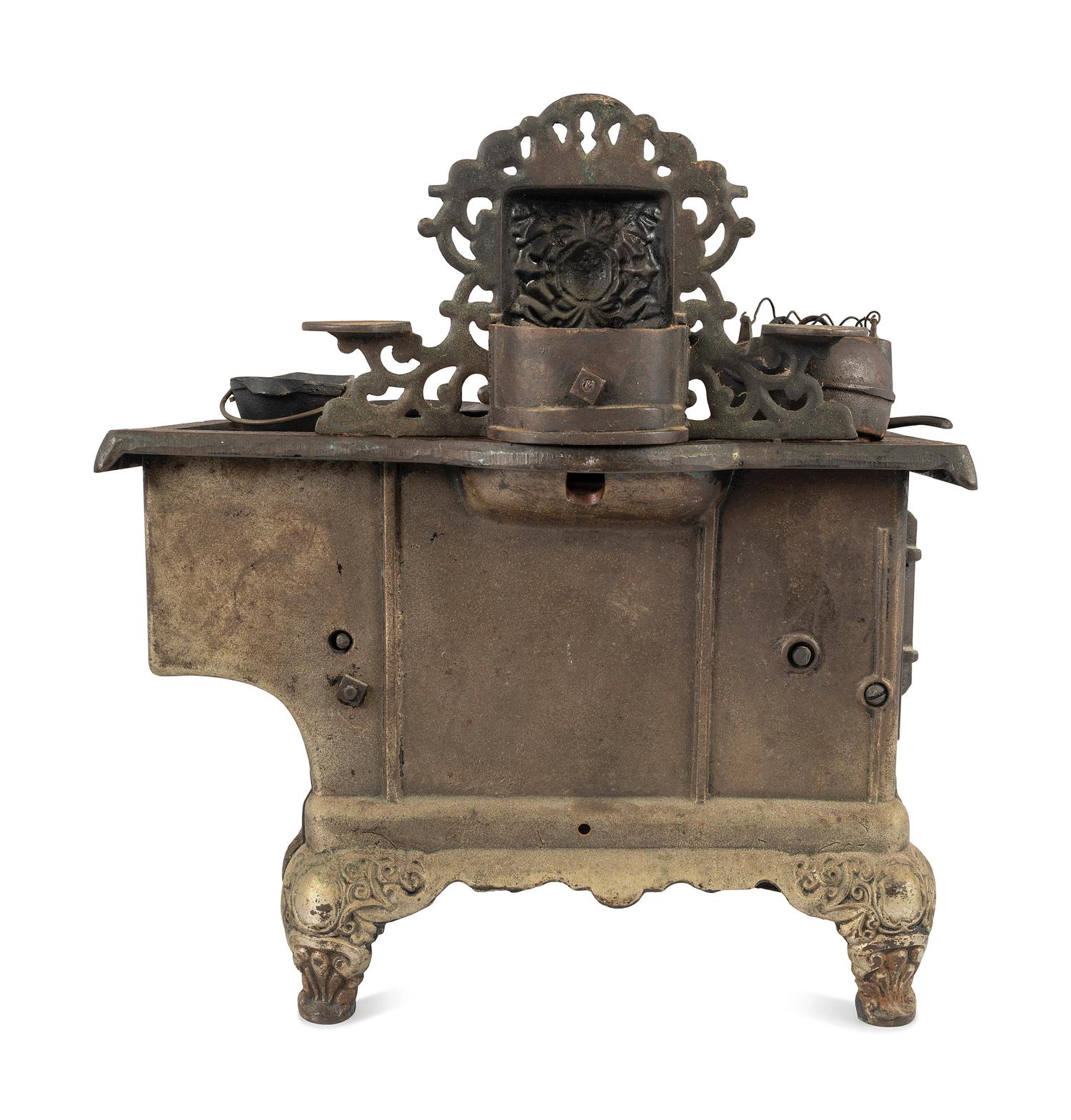 A 'Triumph' Range Salesman's Sample or Child's Toy Cast Iron Stove