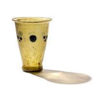 A Late Roman Glass Cup with Blue Dots