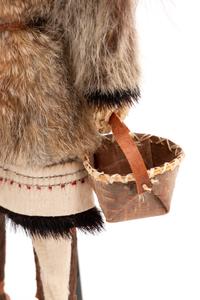 Iñupiat Carved Mother and Child Doll