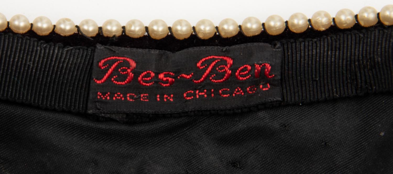 Three Bes-Ben Hats; One with Cork, One Peking Glass, One with Mirrors