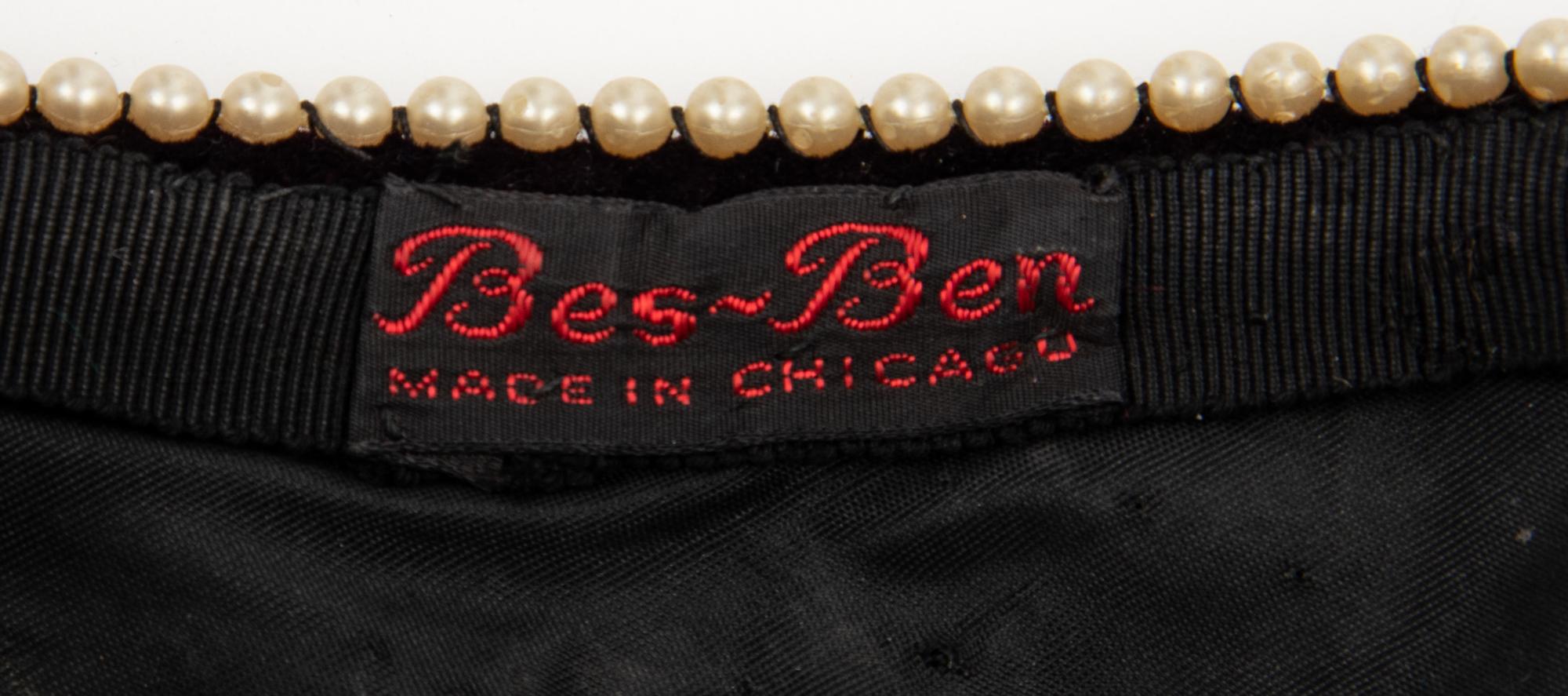 Three Bes-Ben Hats; One with Cork, One Peking Glass, One with Mirrors