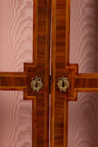 A Pair of Louis XVI Gilt Bronze Mounted Parquetry Bibliothèques