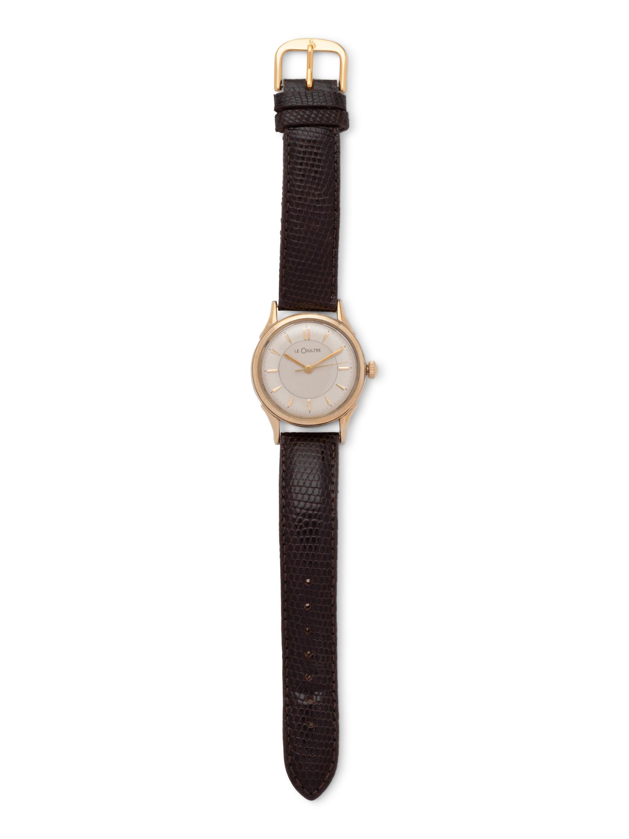 LeCOULTRE, GOLD-FILLED AND STAINLESS STEEL WRISTWATCH