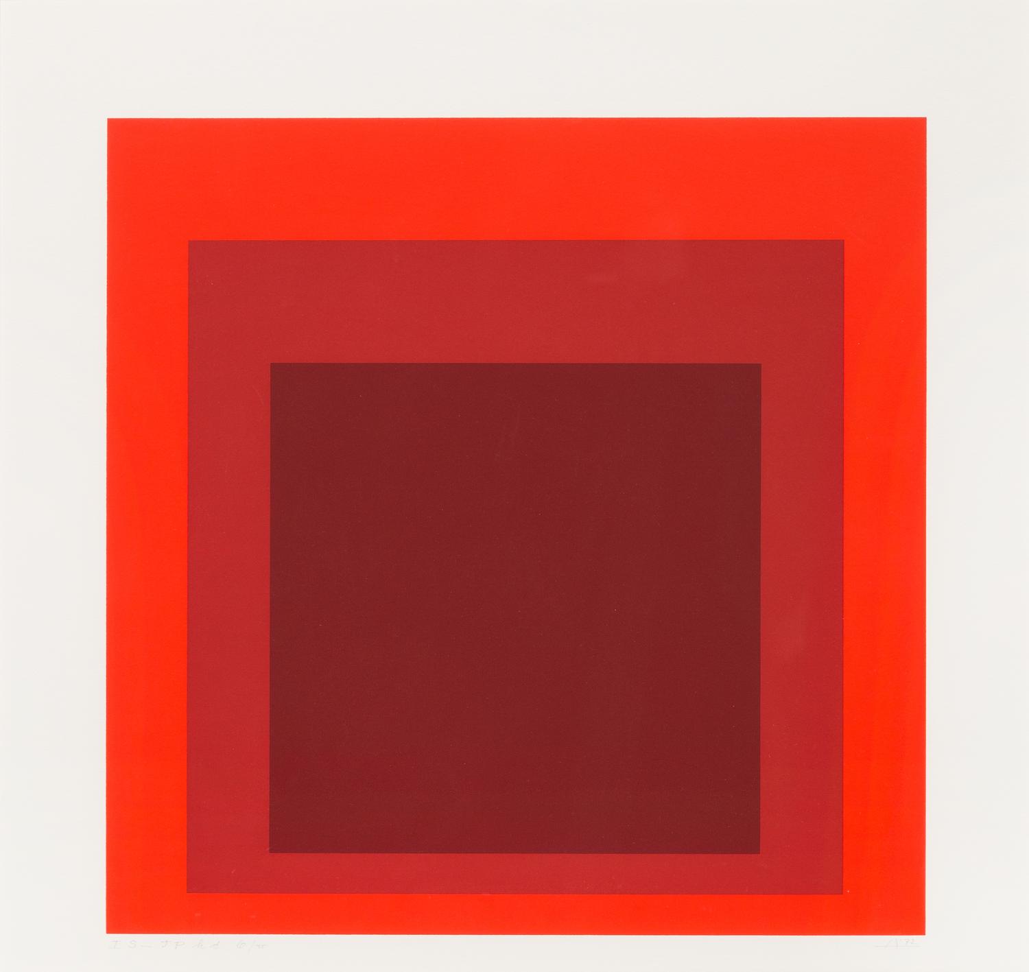 Josef Albers, (American/German, 1888-1976), I-S JP, 1972
