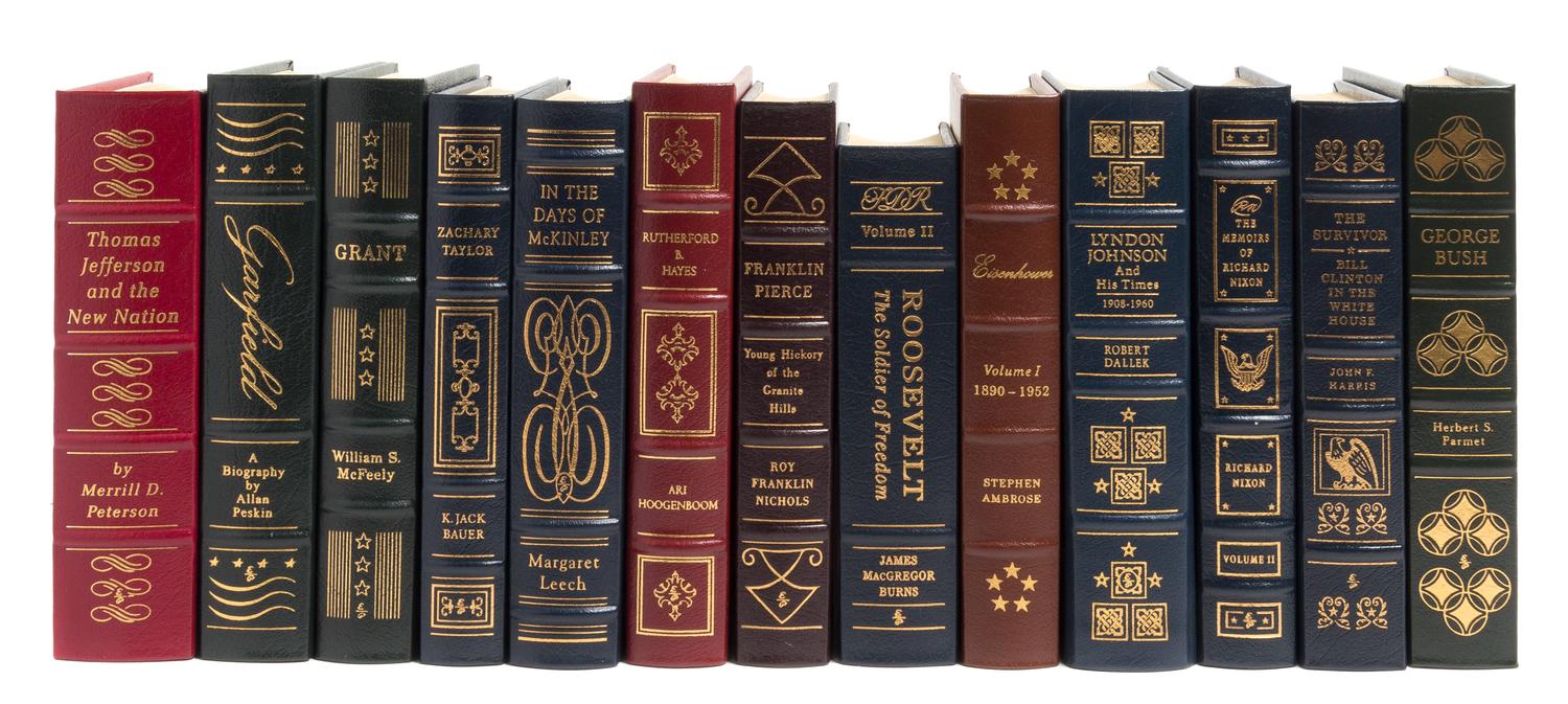 (EASTON PRESS) 43 vols. from The Library of the Presidents series. Norwalk, CT, 1980s.