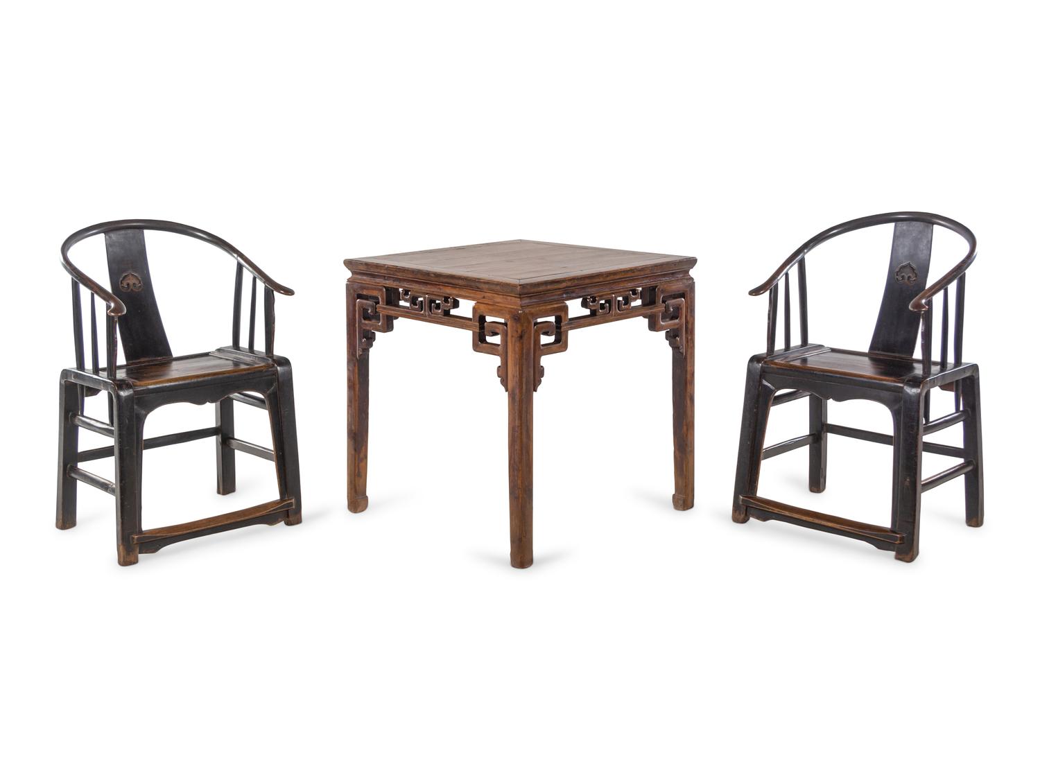 A Set of Chinese Softwood Furniture