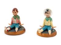 Two "Howdy Doody" Night Light Lamps