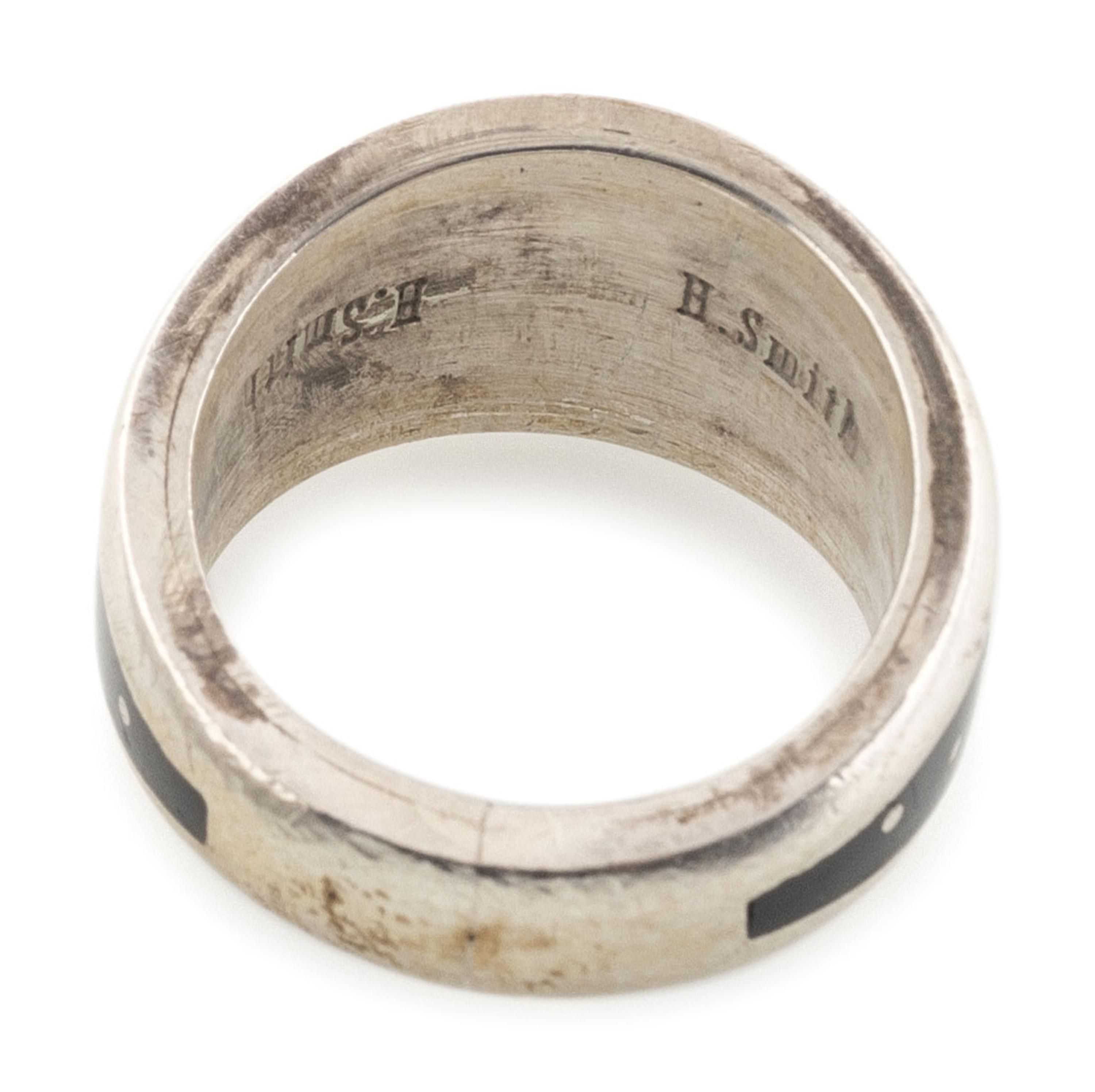 Navajo and Zuni Silver and Mosaic Inlay Rings