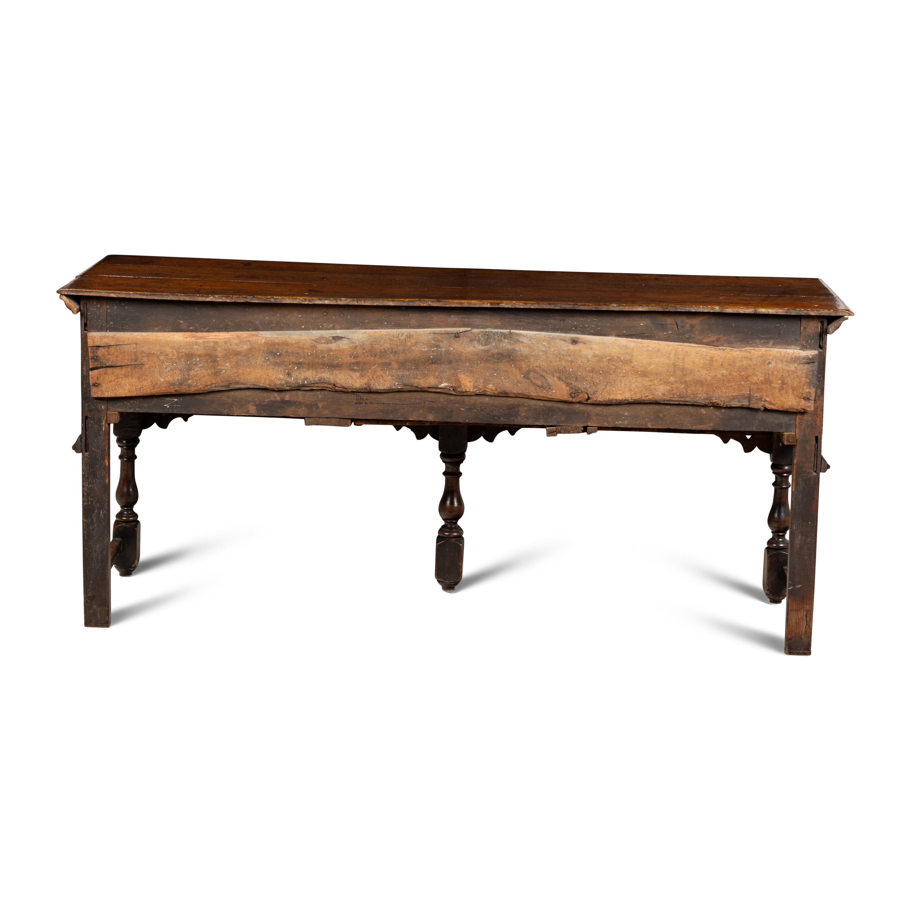 A Charles II Oak Welsh Dresser Base