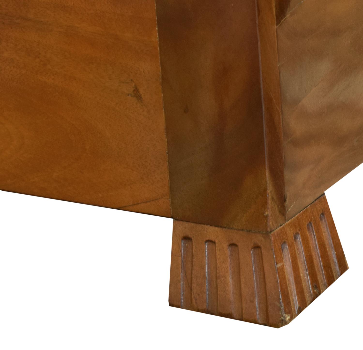 A Set of Three Burl Wood Club Chairs 26" W x 33.5" D x 34" H — Germany, Circa 1930