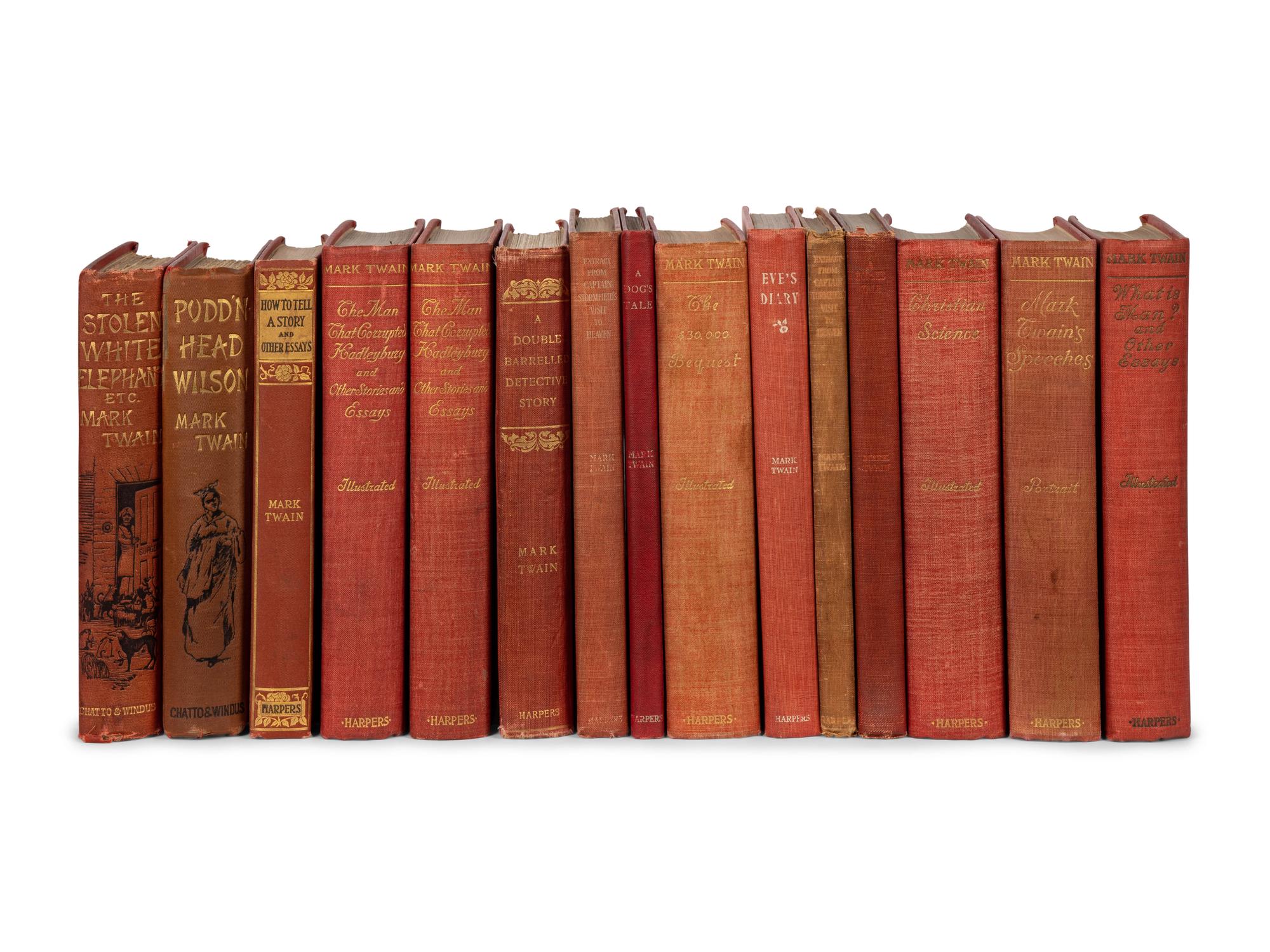 CLEMENS, Samuel ("Mark Twain") (1835-1910). A group of 15 novels, comprising: