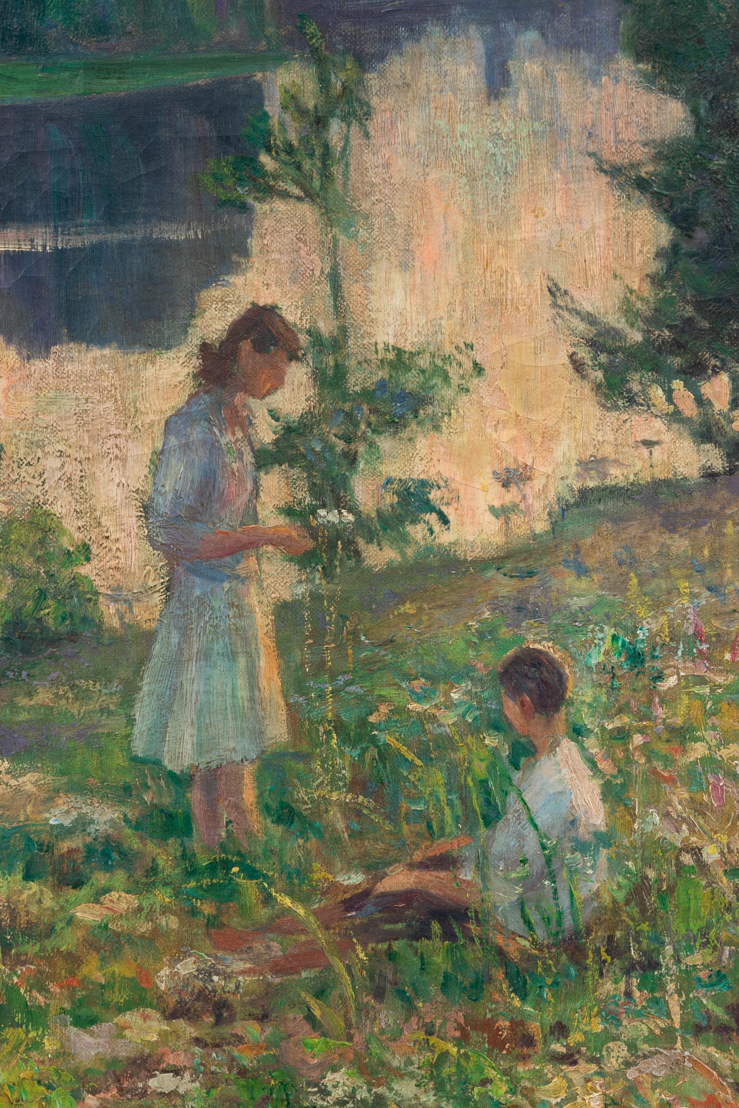 Children by a River