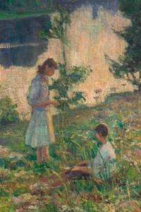 Children by a River