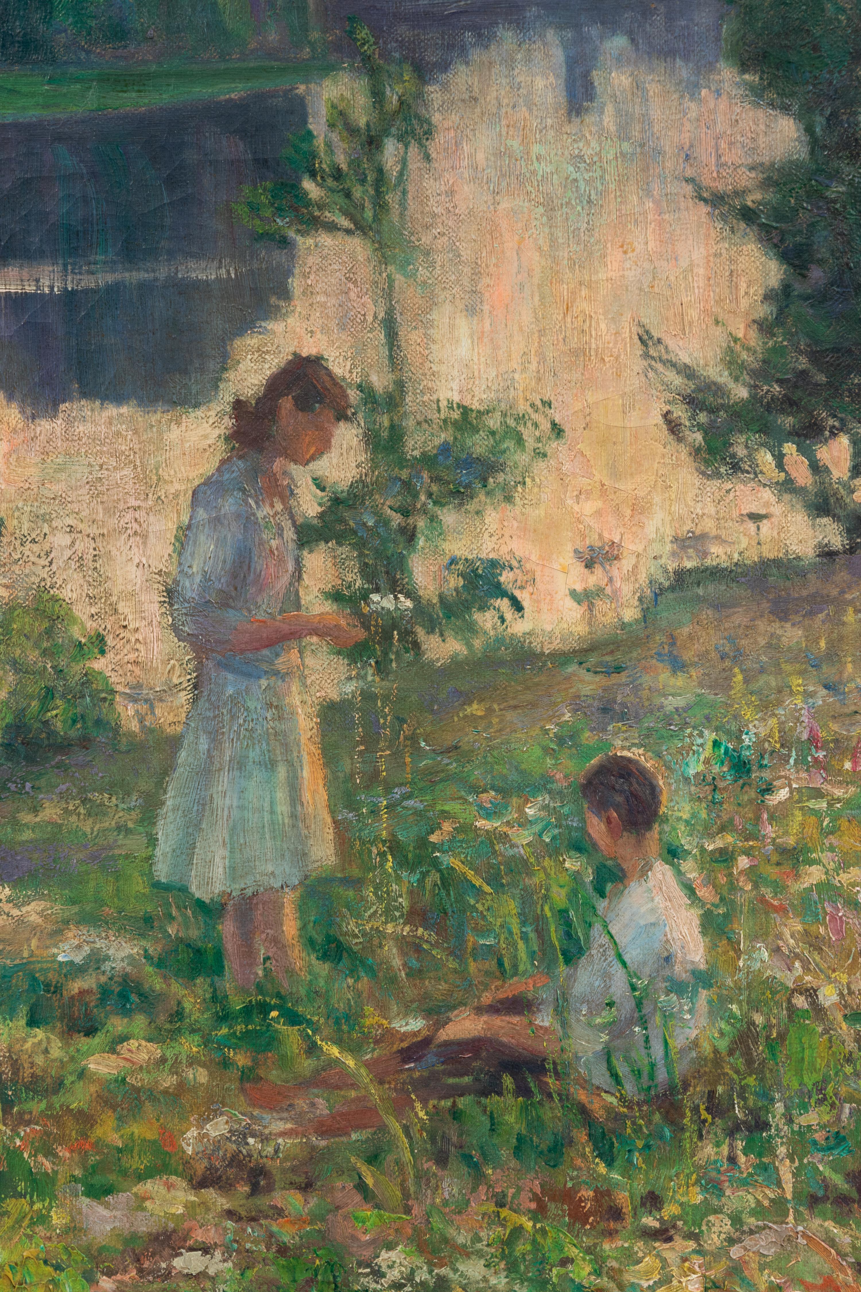 Children by a River