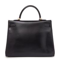 Hermès Black Leather 32cm Kelly Bag, 2002