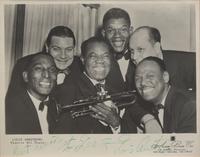 [African-Americana] Armstrong, Louis. Autograph Letter, signed, and Signed Photograph
