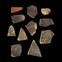 Eleven Corinthian Black-Figured Vase Fragments with Animals