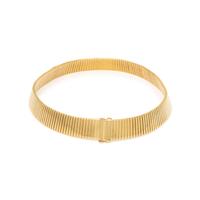 BULGARI, YELLOW GOLD 'MONETE' TUBOGAS CHOKER NECKLACE