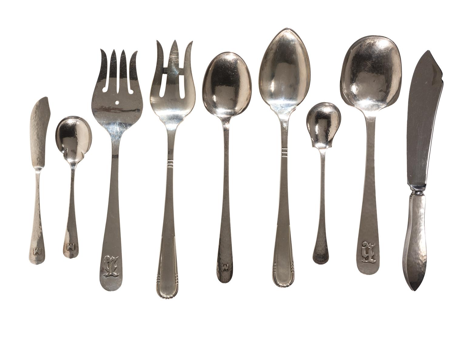Nine Pieces of Flatware