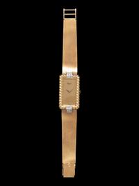 CHOPARD, 18K YELLOW GOLD AND DIAMOND WATCH