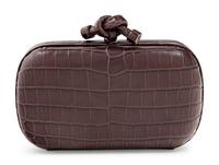 Bottega Veneta Crocodile Box Knot Clutch